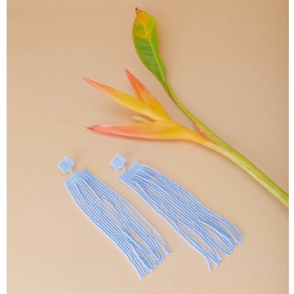 Casa Clara Sutton Tahoe Blue Earrings NEW